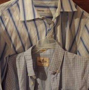 Hollister and Calvin Klein button down shirt
